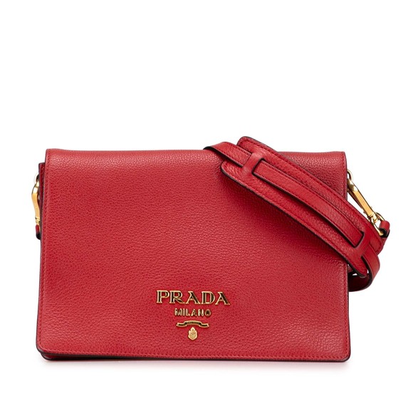Pre-Loved Prada Vitello Daino Flap Crossbody - Picture 1 of 10